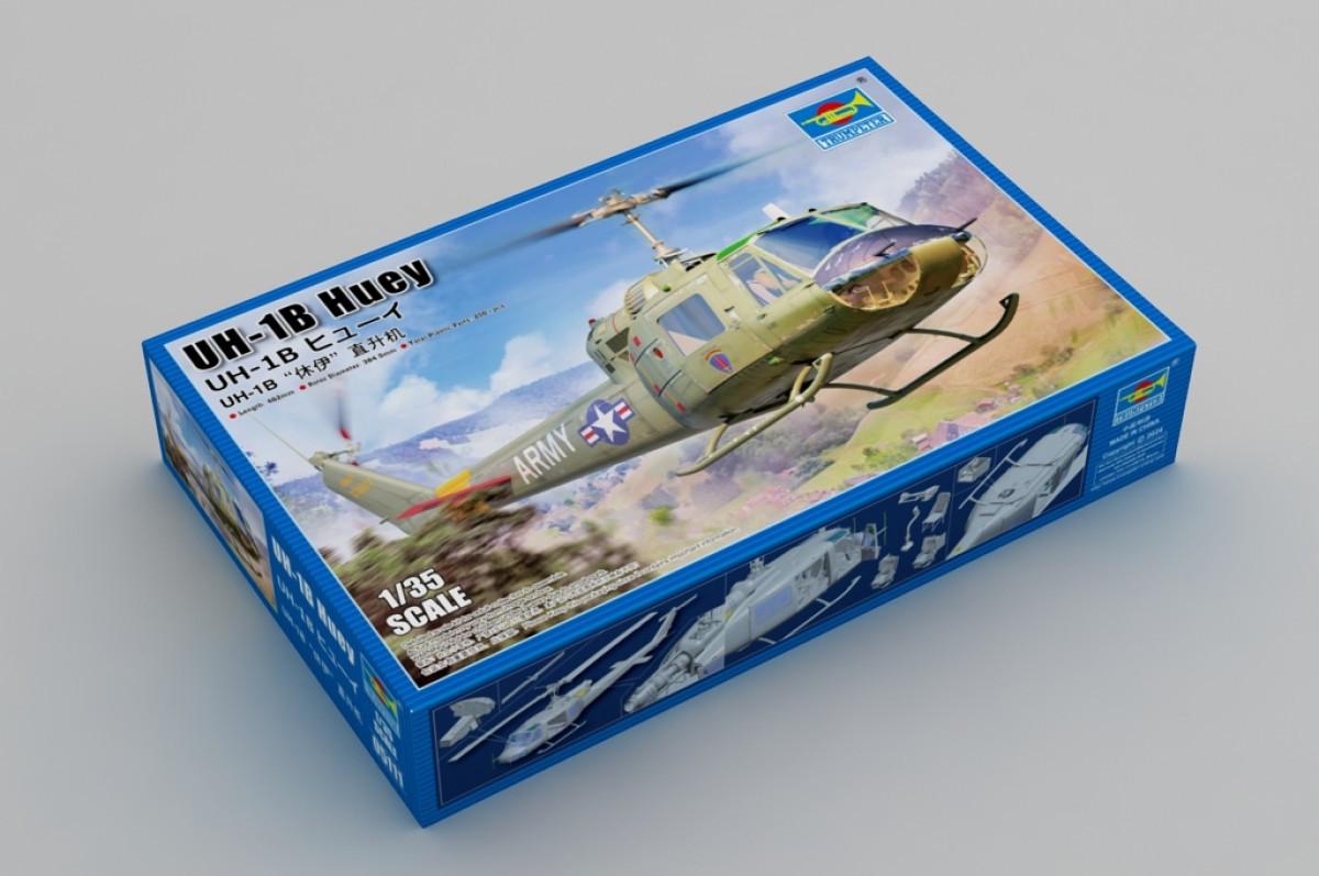 Trumpeter 1/35 UH-1B Kit – First Look and Review
