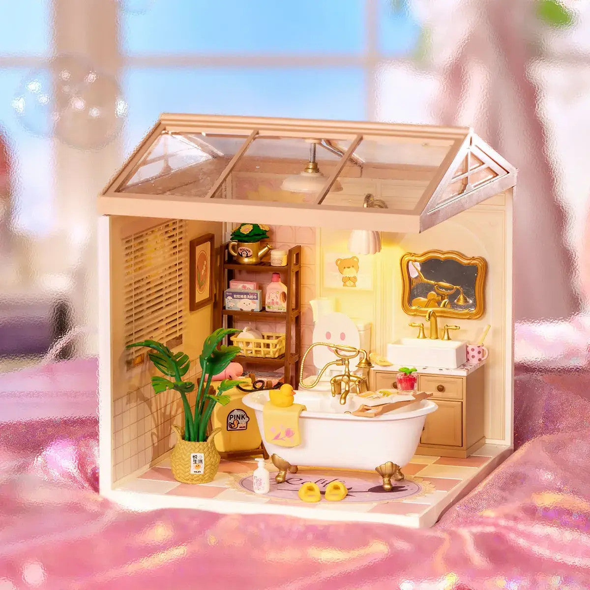 DIY Miniature House Kit: Pop Bubble Bathroom