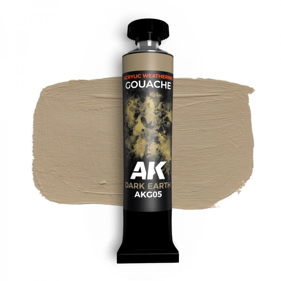 Gouache Dark Earth - 20 ml AKG05