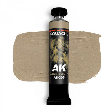 Gouache Dark Earth - 20 ml AKG05