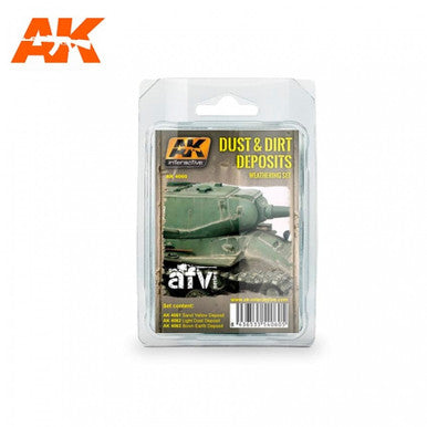 AK Interactive Dust And Dirt Deposits Weathering Set  AK4060
