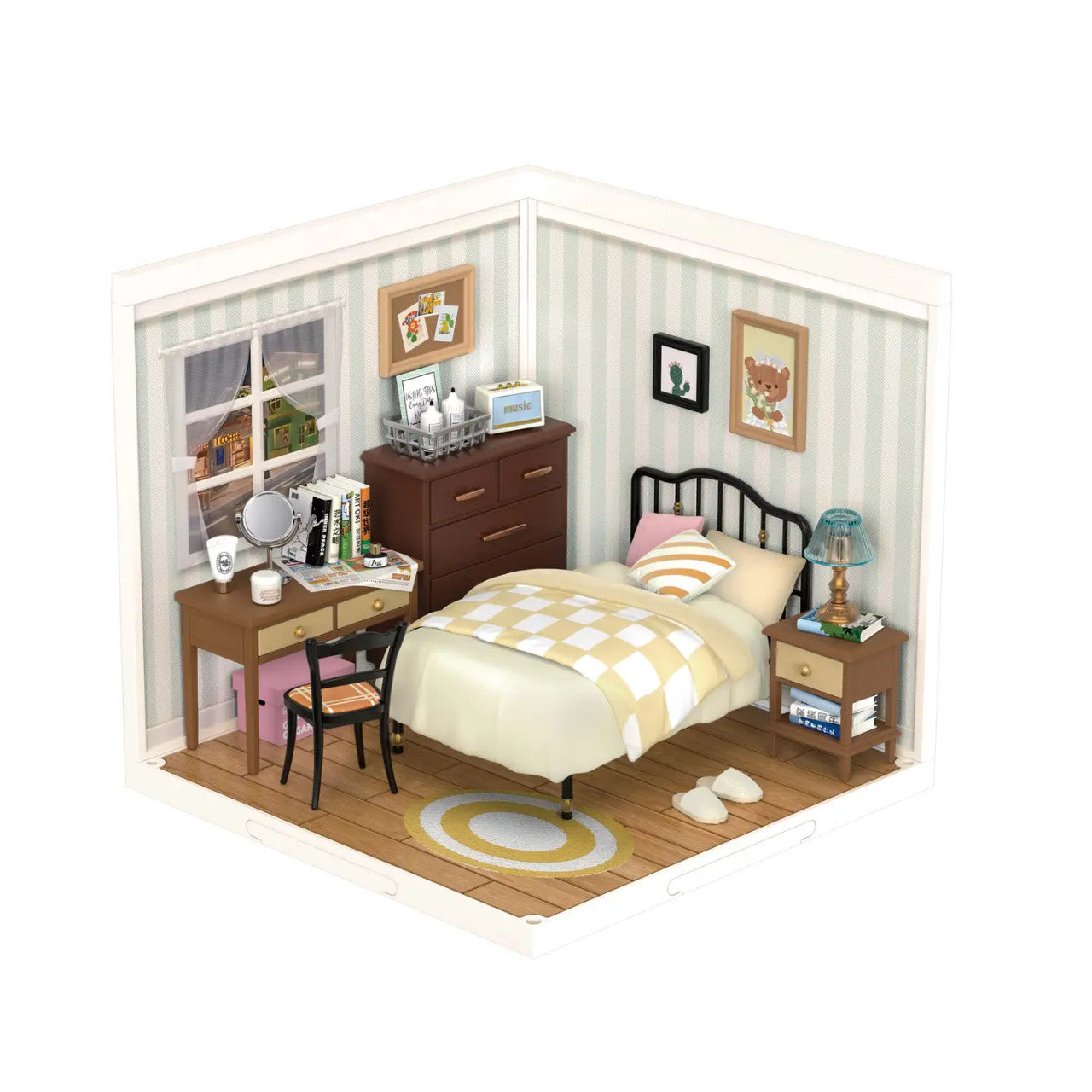 DIY Miniature House Kit: Sweet Dream Bedroom