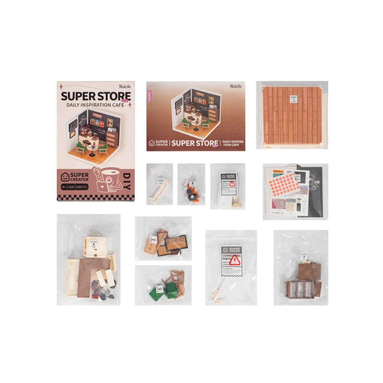 DIY Miniature House Kit: Breezy Time Cafe