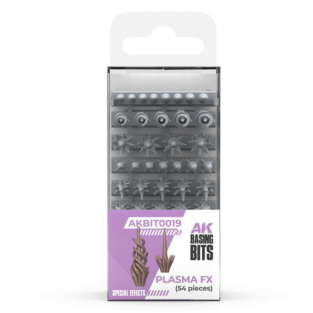 AK Interactive Basing Bits - Plasma FX (54 Pieces) AKBIT0019