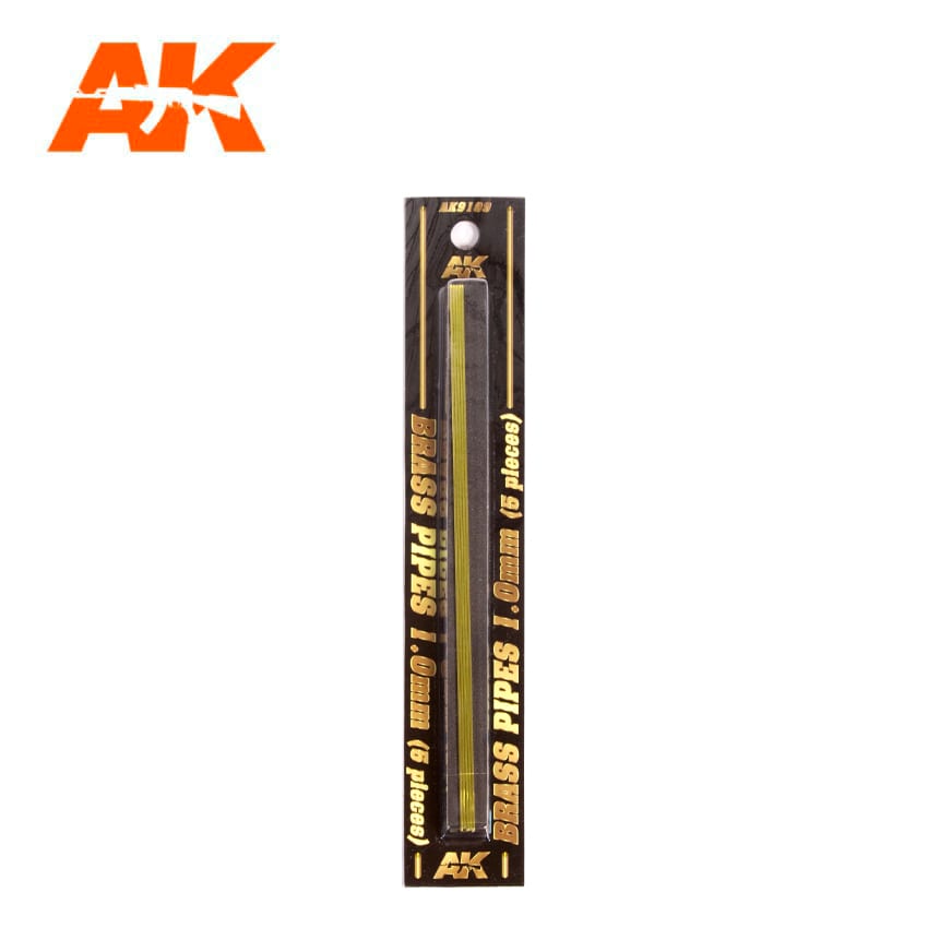 AK Interactive Brass Pipes 1.0mm (5 Pieces) AK9109