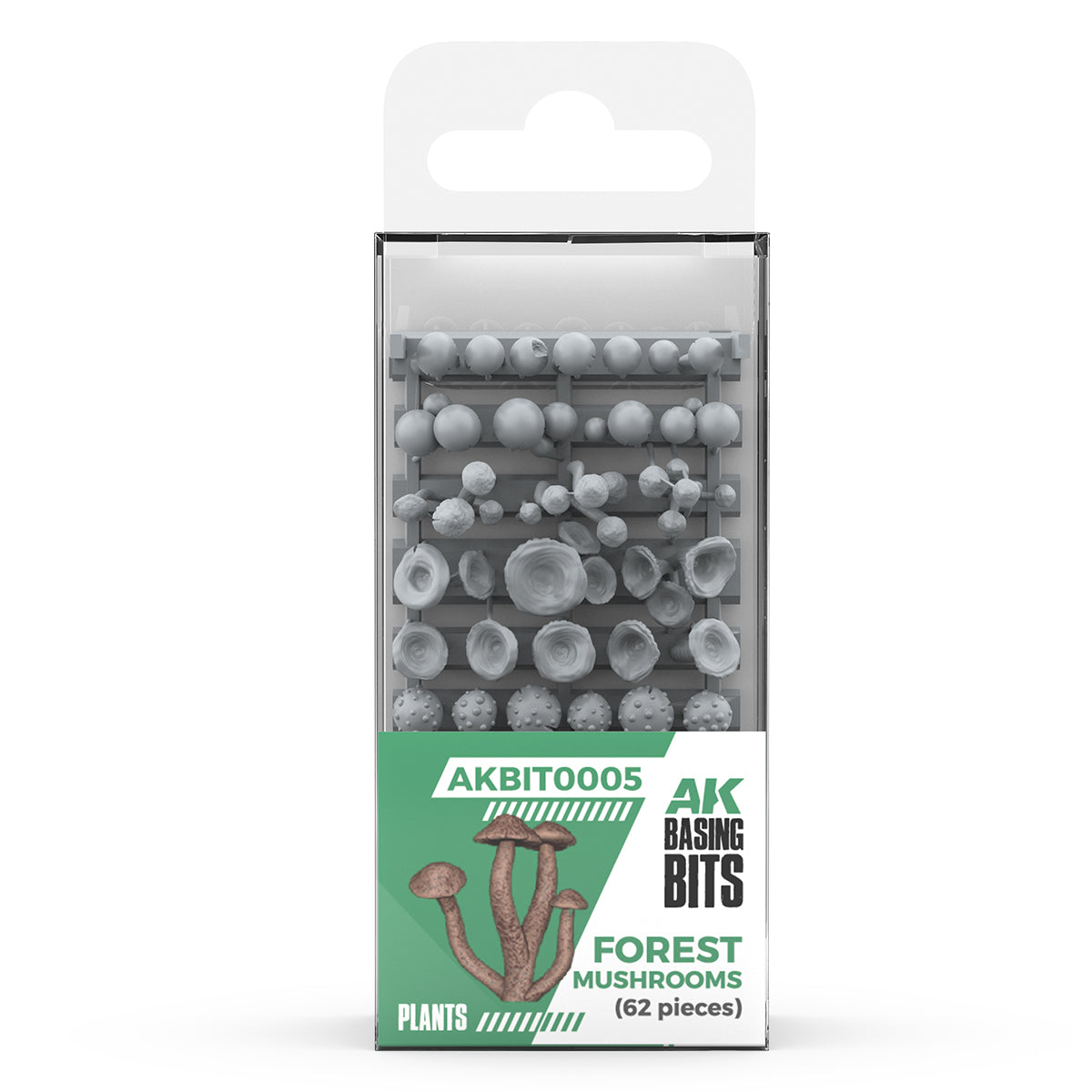 AK Interactive Basing Bits - Forest Mushrooms (63 Pieces) AKBIT0005