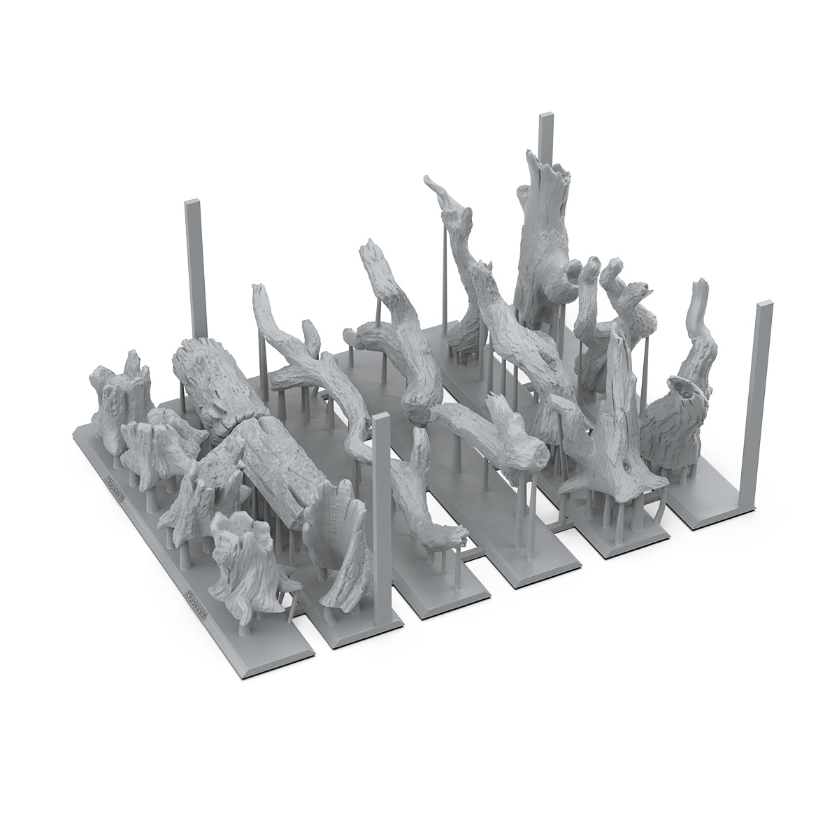 AK Interactive Basing Bits - Dead Trees (17 Pieces) AKBIT0006