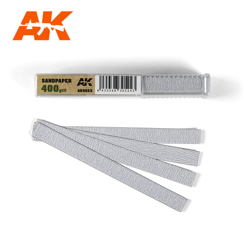 AK Interactive Dry Sandpaper 400 Grit (50 Pieces) AK9023