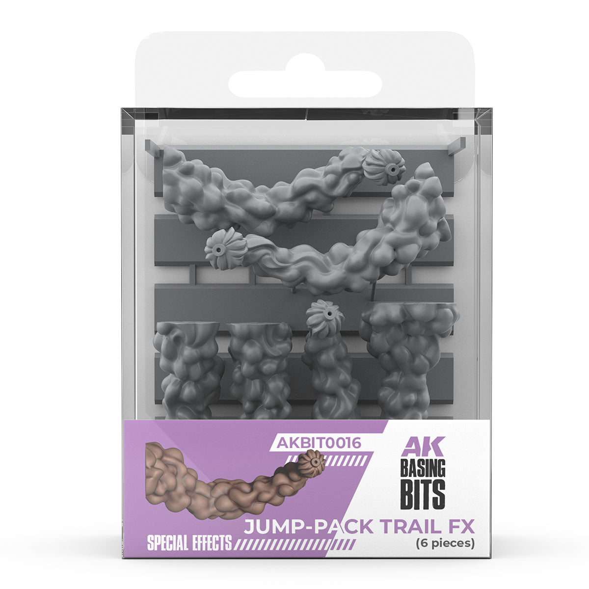 AK Interactive Basing Bits - Jump-Pack Trail FX (6 Pieces) AKBIT0016