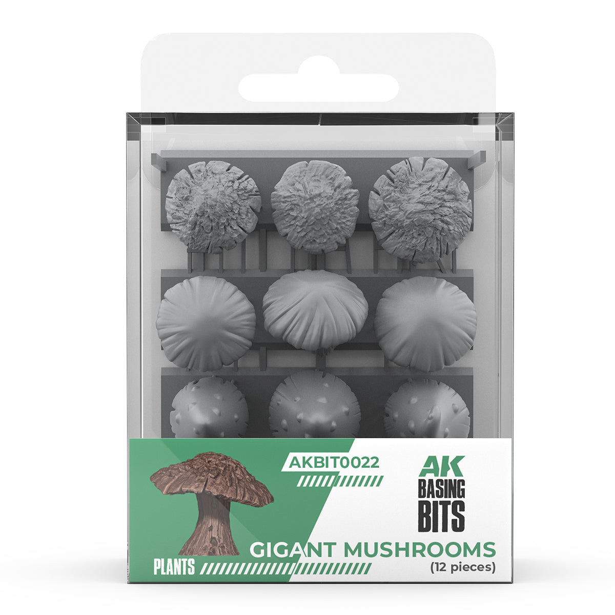 AK Interactive Basing Bits - Gigant Mushrooms (12 Pieces) AKBIT0022