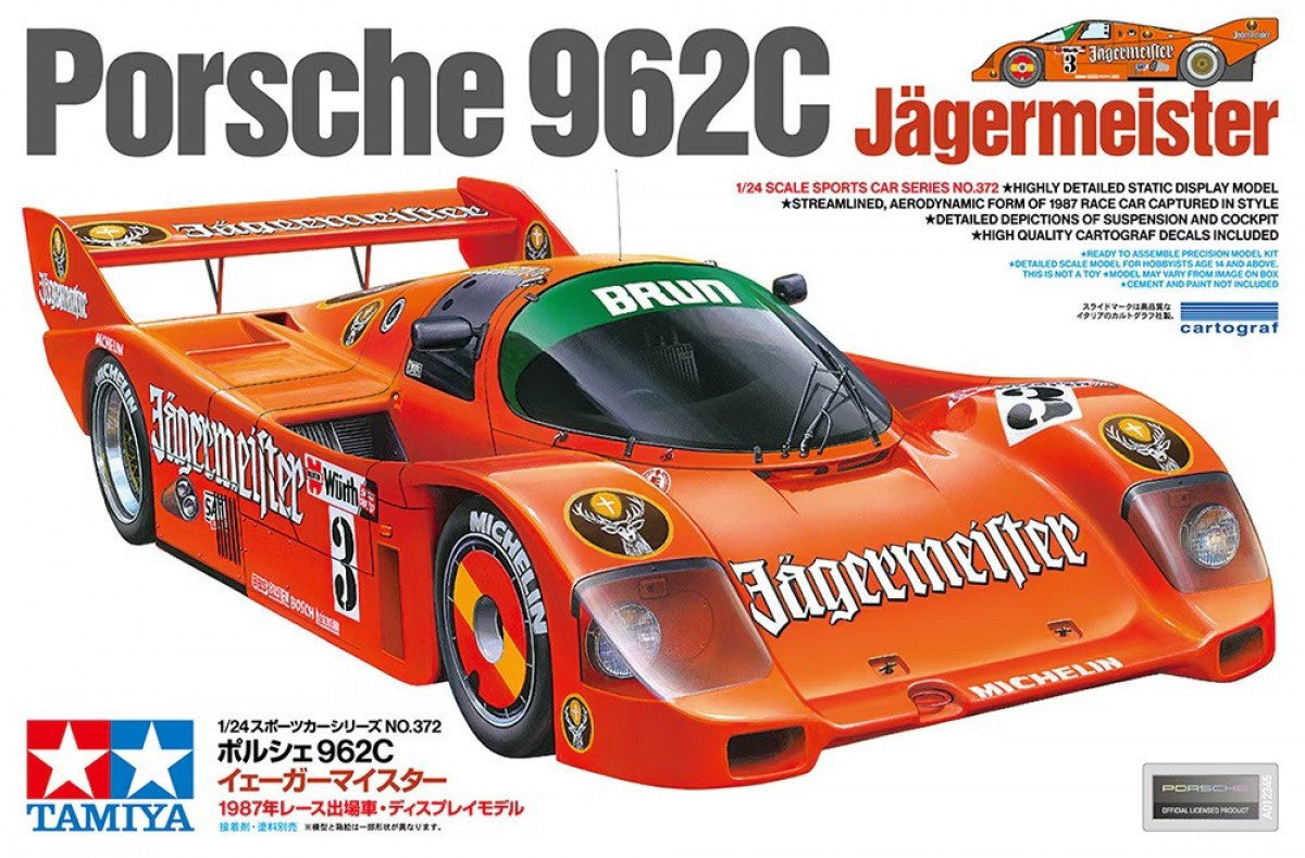 1/24 Porsche 962C Jagermeister 24372