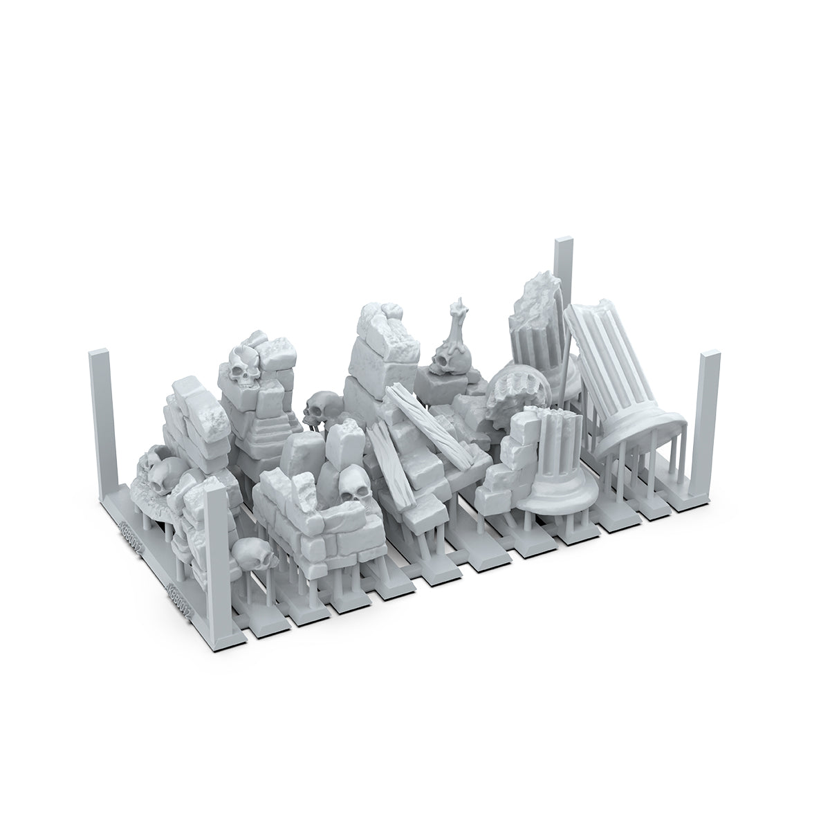 AK Interactive Basing Bits - Village Ruins (12 Pieces) AKBIT0012 - detail view 2