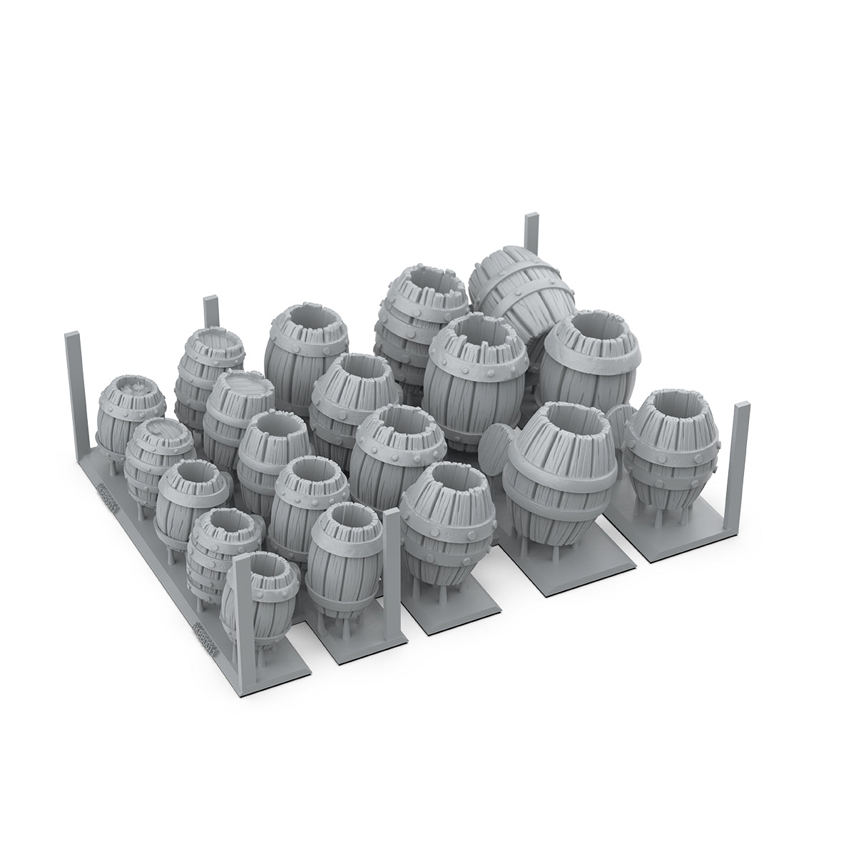 AK Interactive Basing Bits - Wood Barrels (32 Pieces) AKBIT0011 - detail view 2