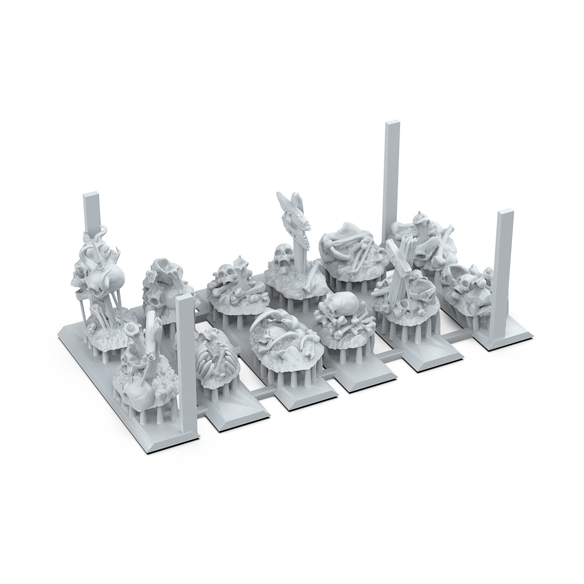 AK Interactive Basing Bits - Bones Remains (12 Pieces) AKBIT0014 - detail view 2