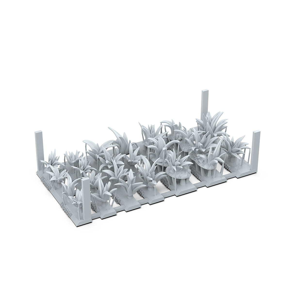 AK Interactive Basing Bits - Grass Tufts (22 Pieces) AKBIT0001 - detail view 2