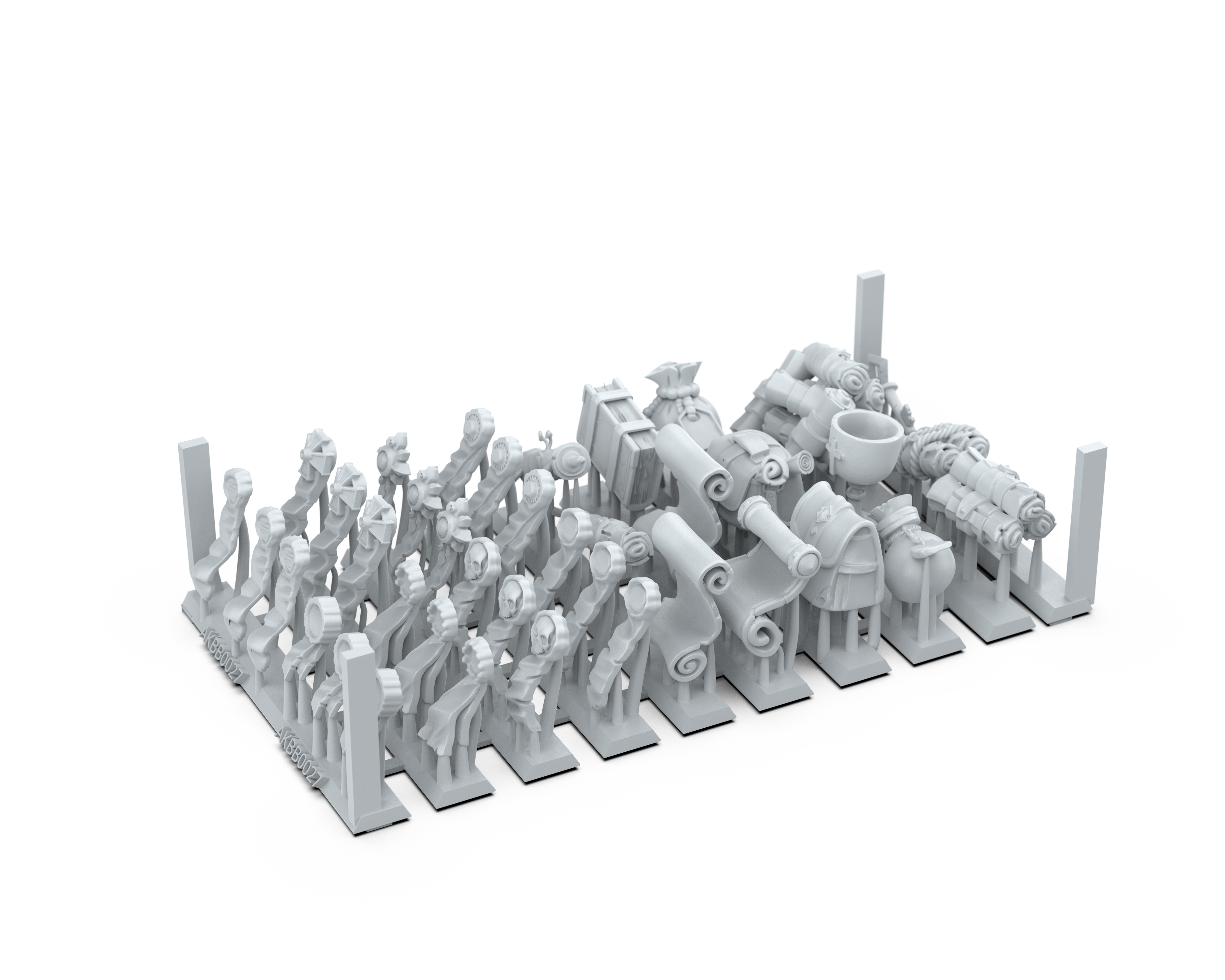 AK Interactive Basing Bits - Seals and Scrolls (46 Pieces) AKBIT0027 - detail view 2
