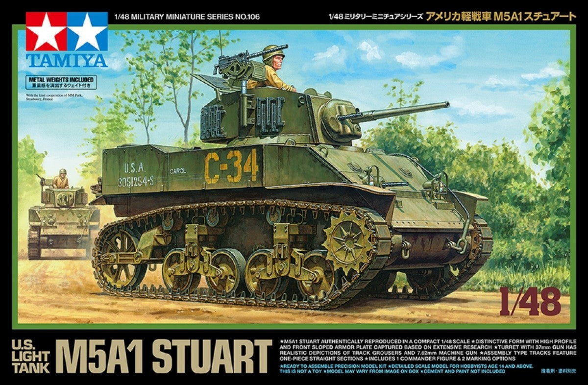 1/48 M5A1 Stuart Light Tank 32606