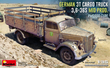 1/35 Opel Blitz 3T Cargo Truck Mid Prod 35449