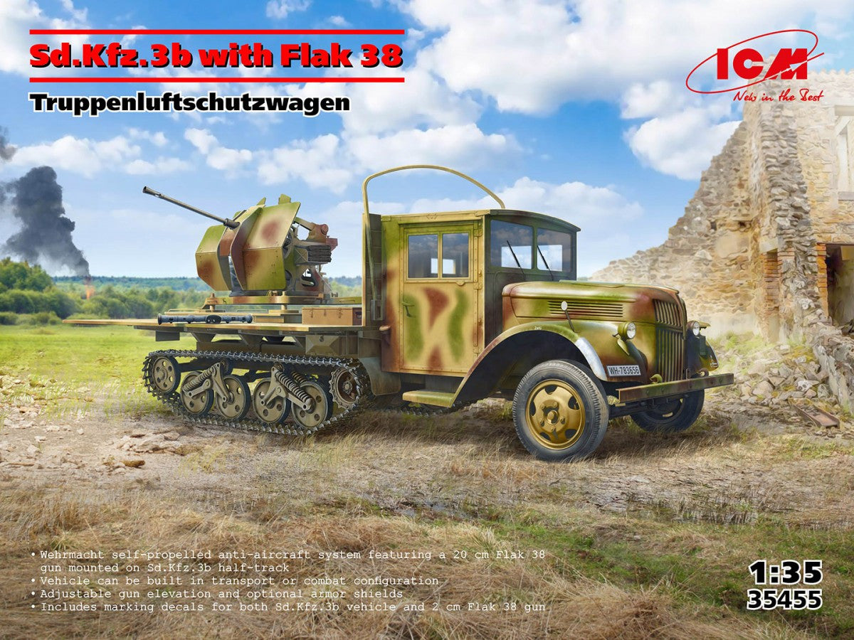1/35 Sd.Kfz.3b With Flak38 AA 35455