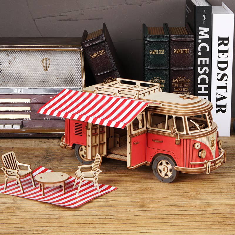 3D Wooden Puzzle: Camper Van