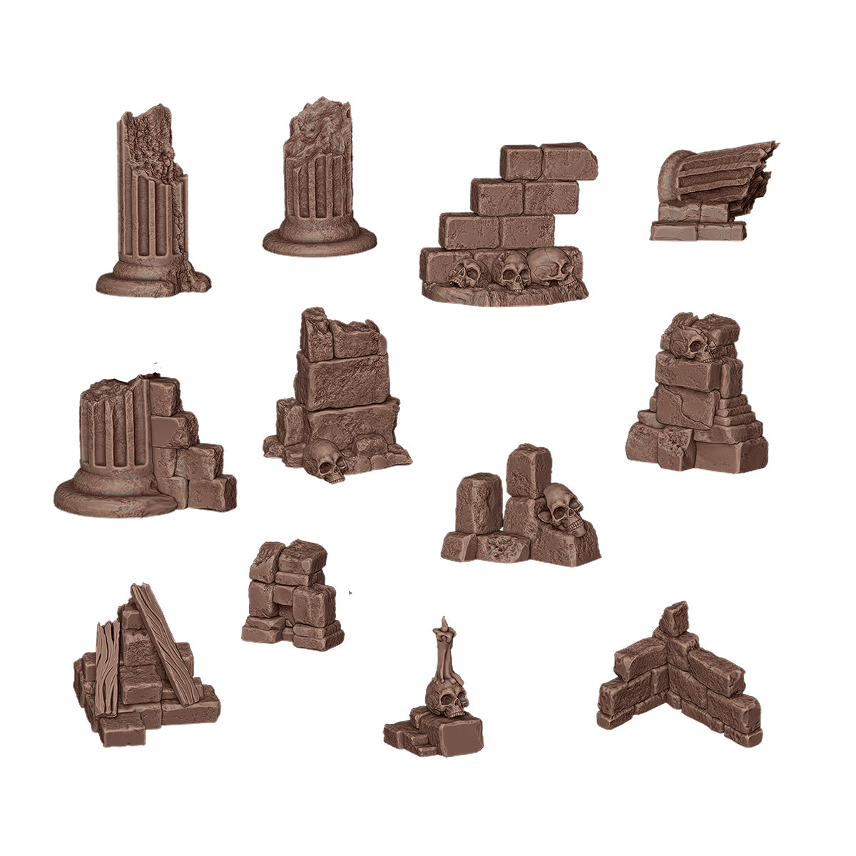 AK Interactive Basing Bits - Village Ruins (12 Pieces) AKBIT0012 - detail view 3