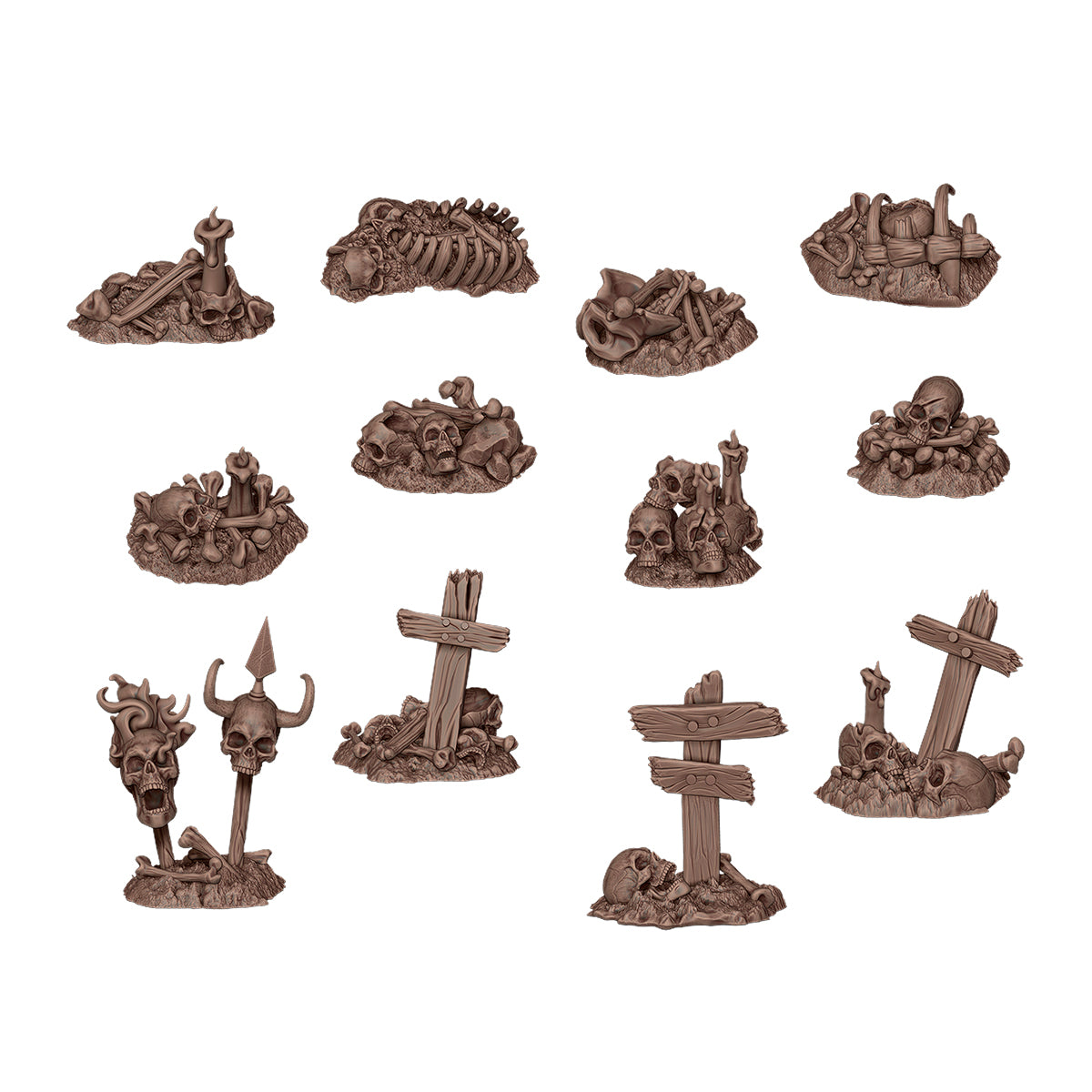 AK Interactive Basing Bits - Bones Remains (12 Pieces) AKBIT0014 - detail view 3