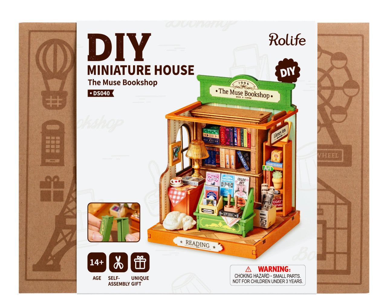 DIY Miniature House Kit: The Muse Bookshop