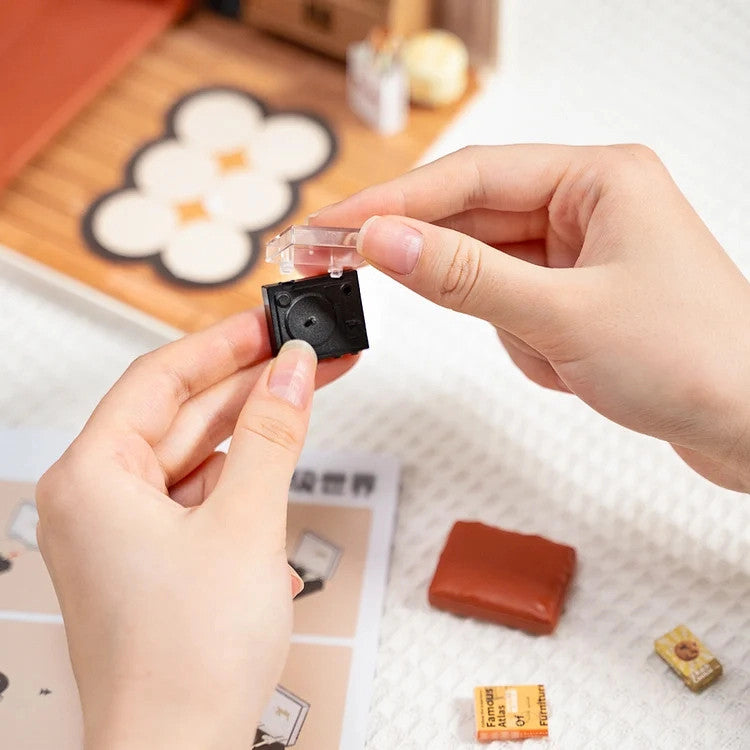 DIY Miniature House Kit: Cozy Living Lounge