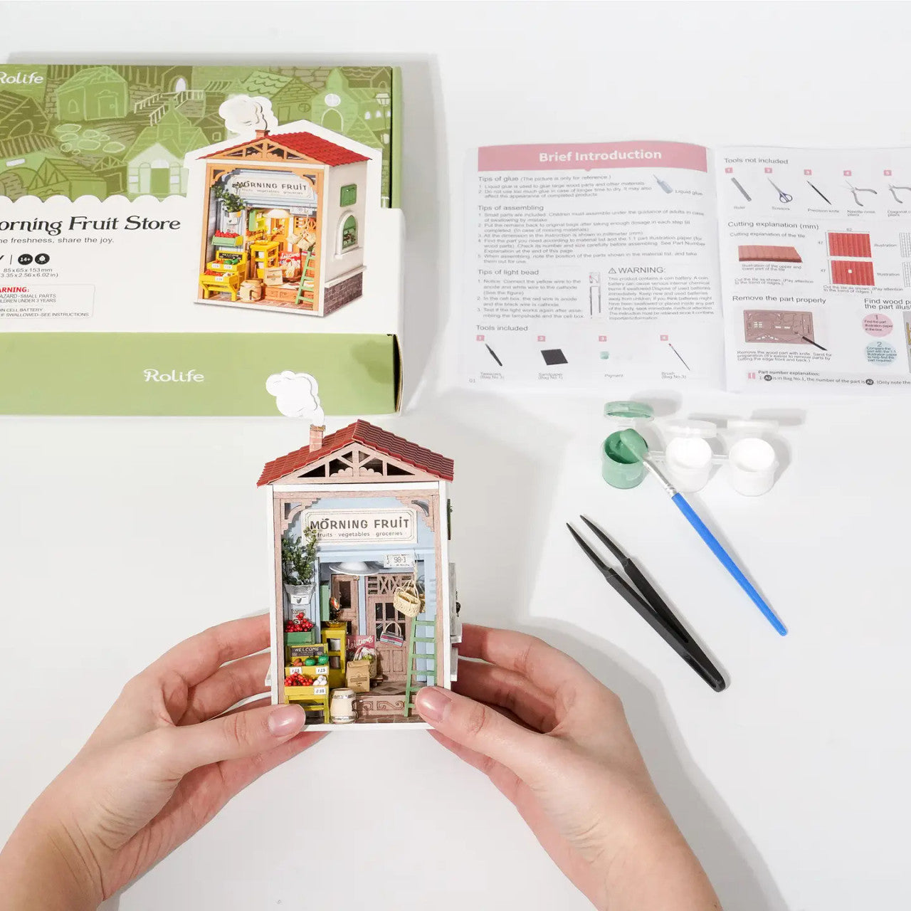 DIY Miniature House Kit: Morning Fruit Store