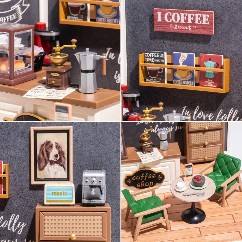 DIY Miniature House Kit: Breezy Time Cafe