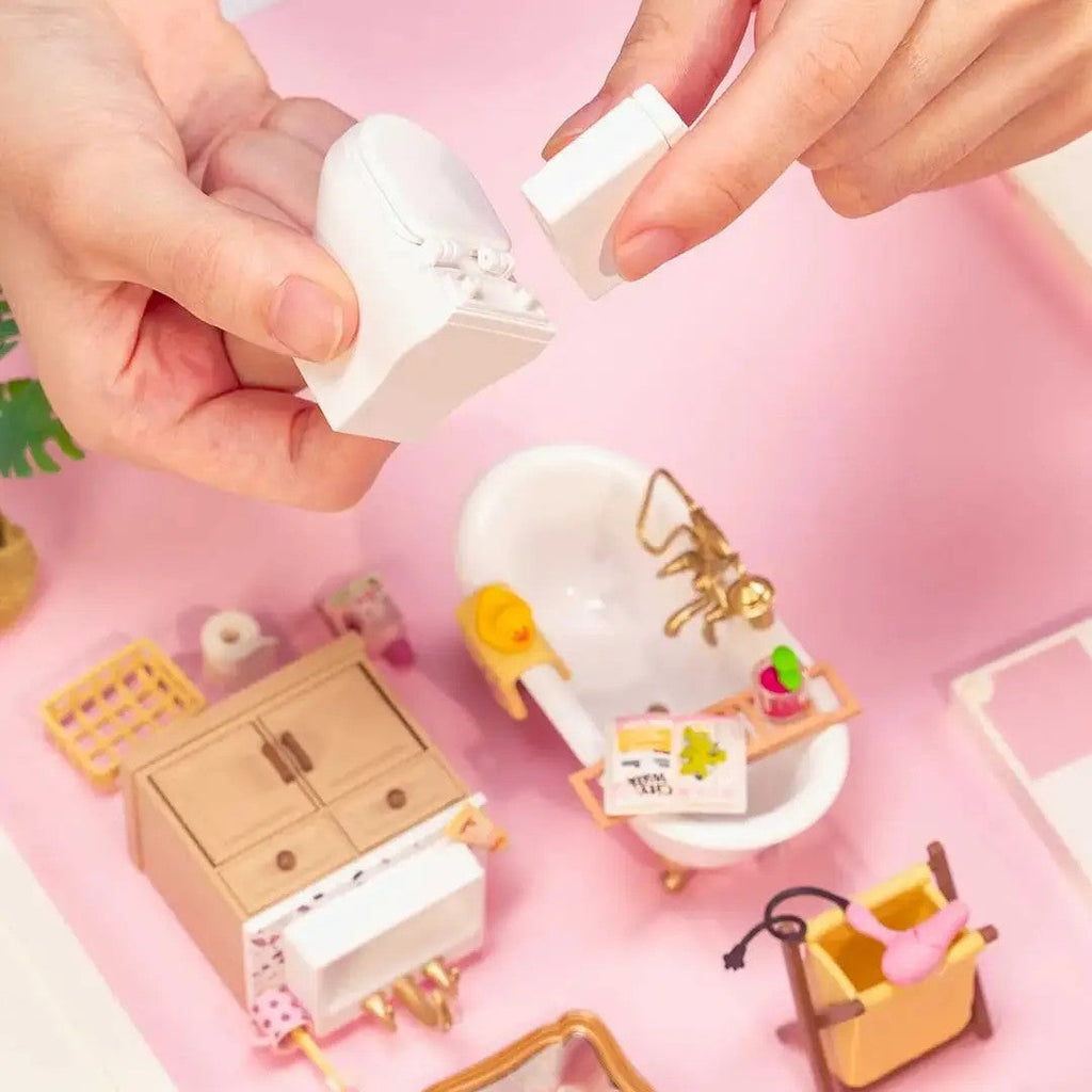 DIY Miniature House Kit: Pop Bubble Bathroom