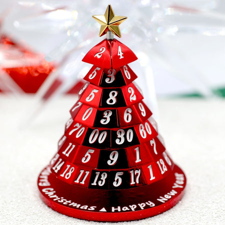 HYMGHO Metal Christmas Tree Dice Red