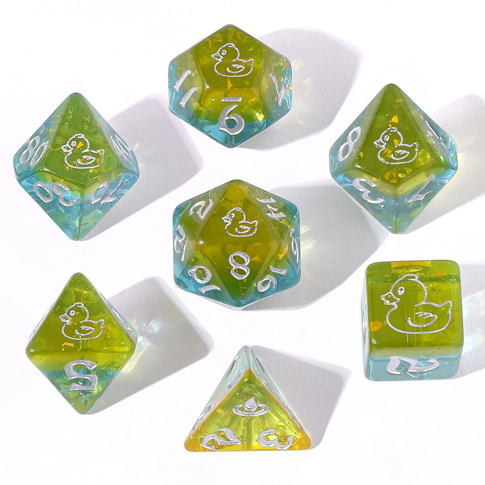 HYMGHO Wyrmforged Rollers Rubber Ducky RPG dice set