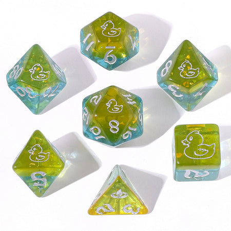 HYMGHO Wyrmforged Rollers Rubber Ducky RPG dice set