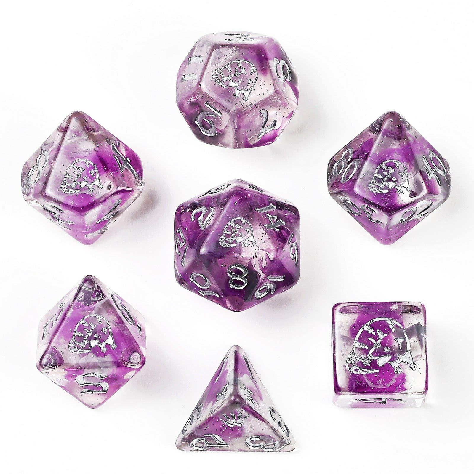 HYMGHO Wyrmforged Rollers Opossum resin RPG dice set