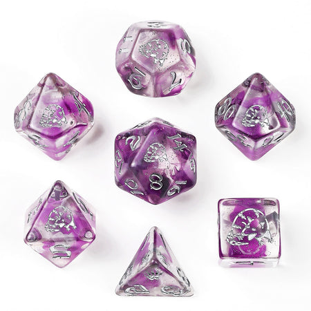 HYMGHO Wyrmforged Rollers Opossum resin RPG dice set
