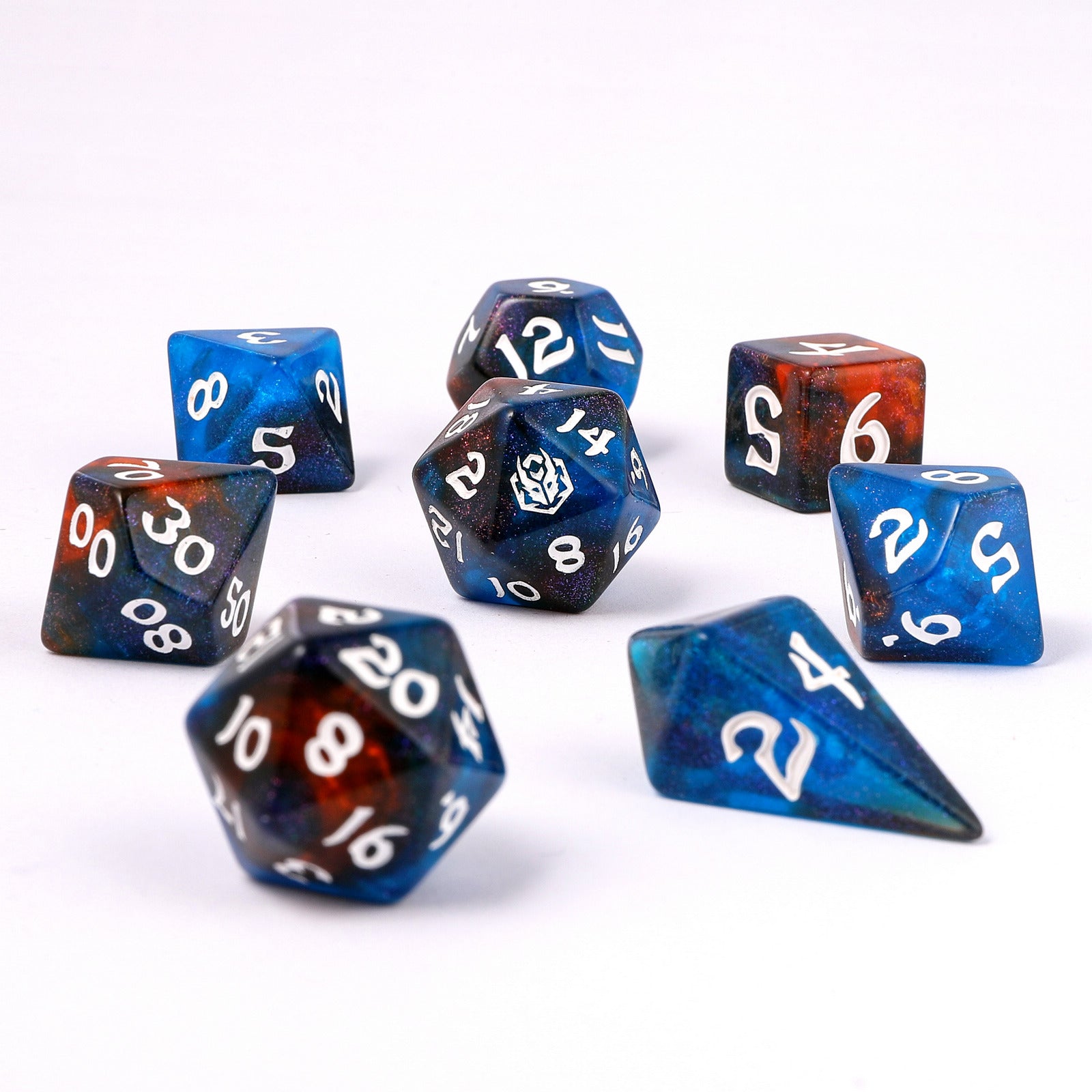 HYMGHO Wyrmforged Rollers Mystic Nebula RPG dice set image 2