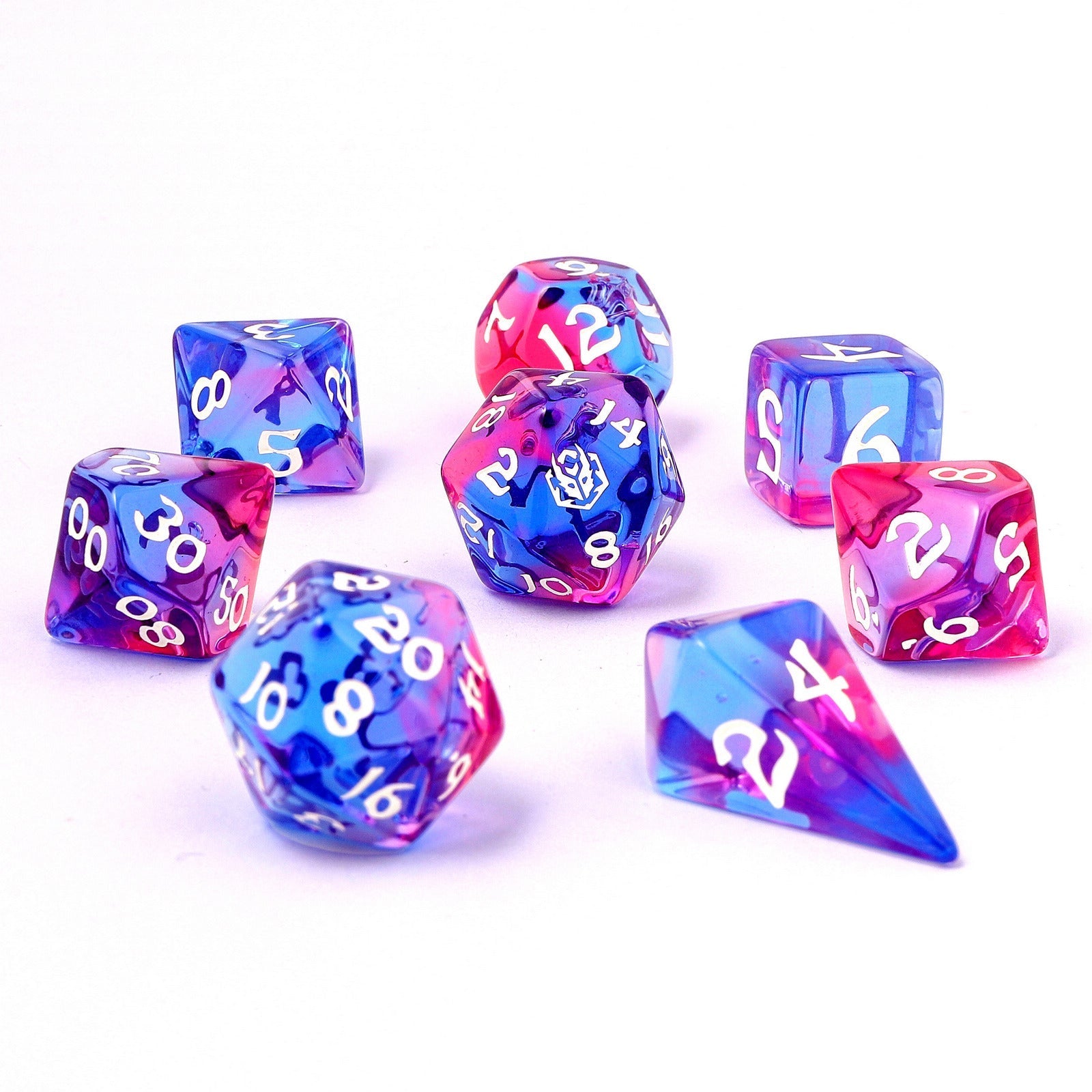 HYMGHO Wyrmforged Rollers Unicorn Tears RPG dice set image 3