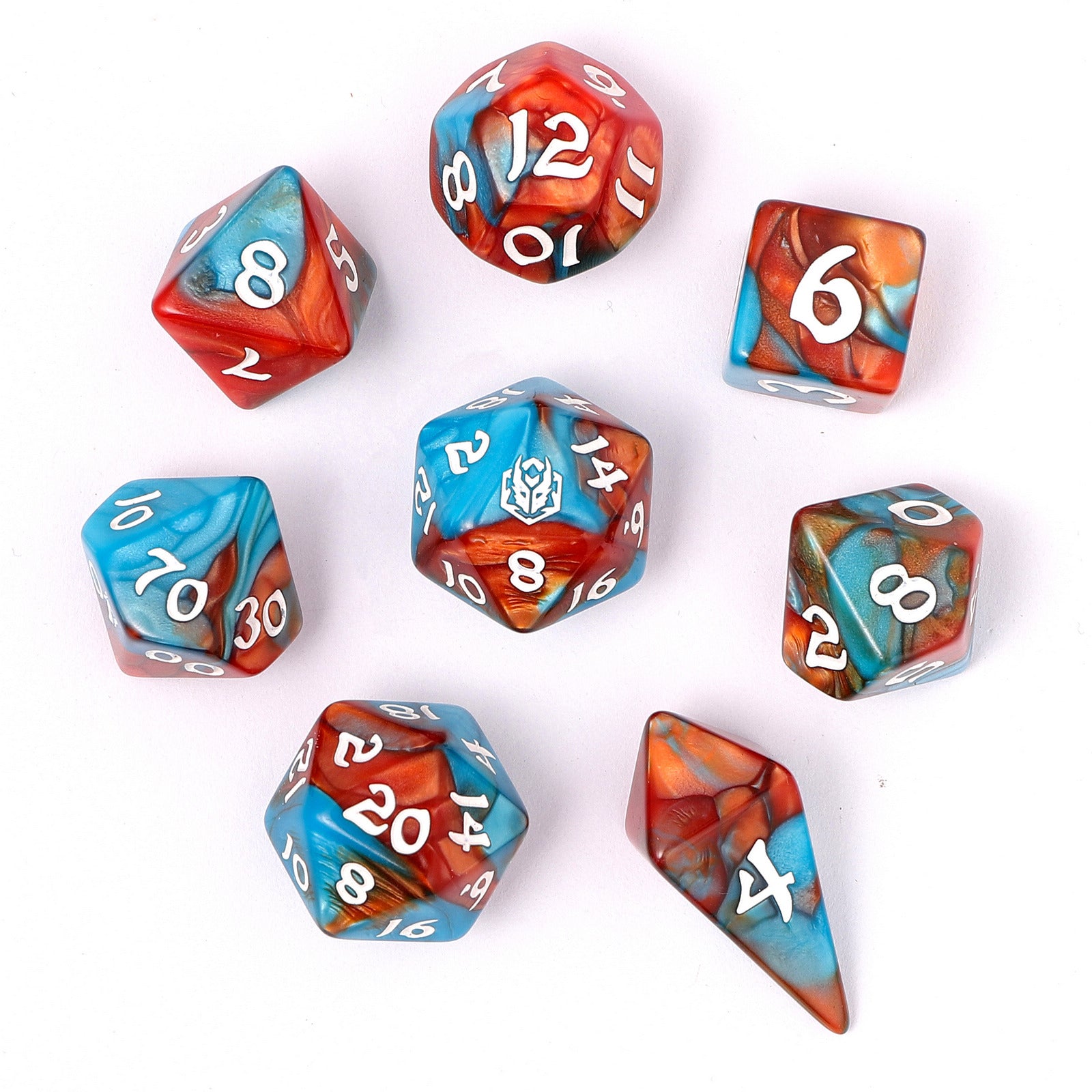 HYMGHO Wyrmforged Rollers Bard's Cloak RPG dice set