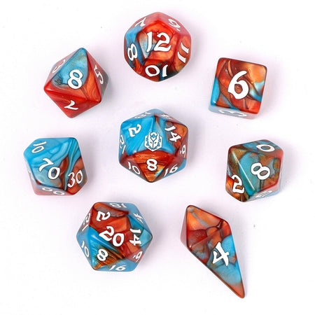 HYMGHO Wyrmforged Rollers Bard's Cloak RPG dice set