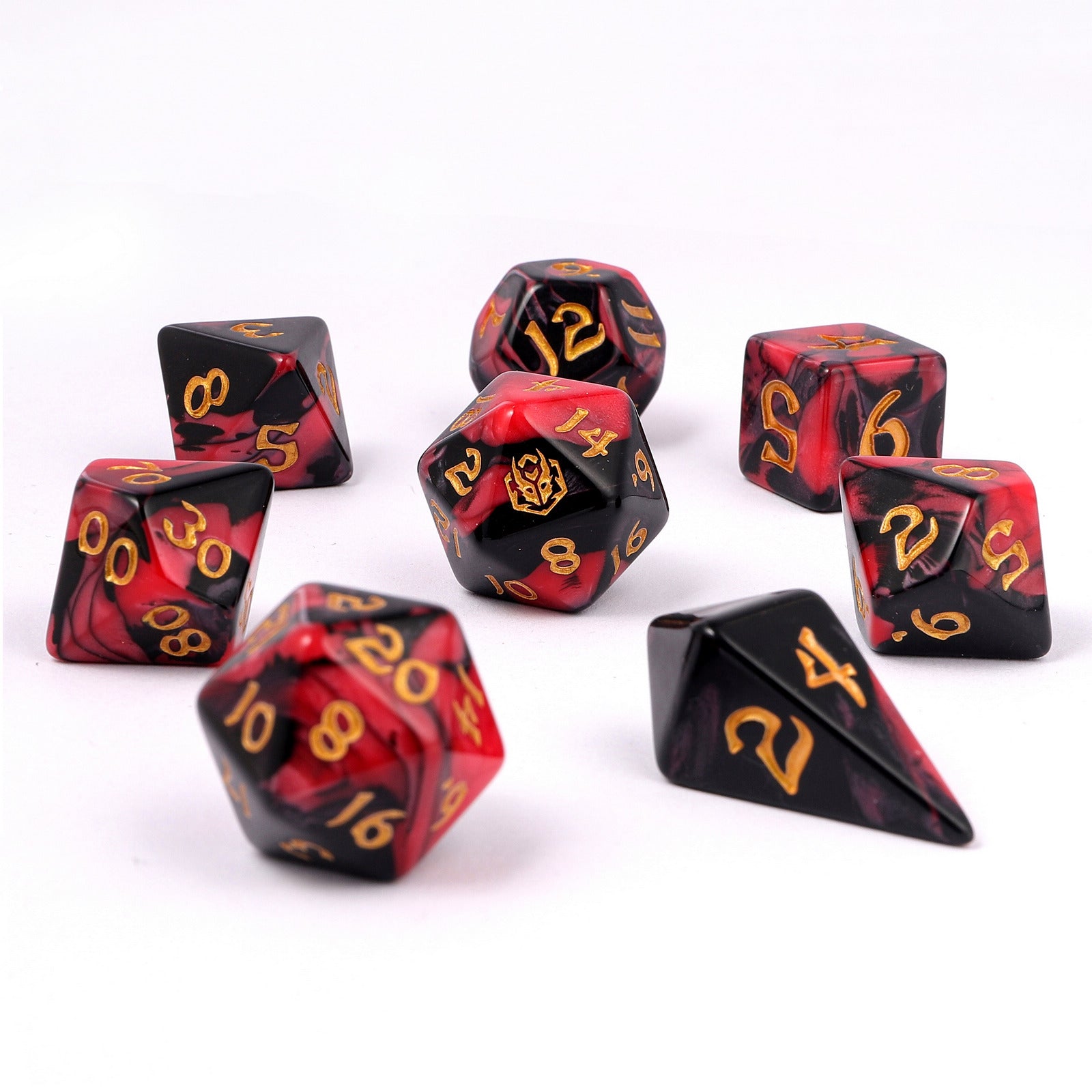 HYMGHO Wyrmforged Rollers Blood Pact RPG dice set image 3