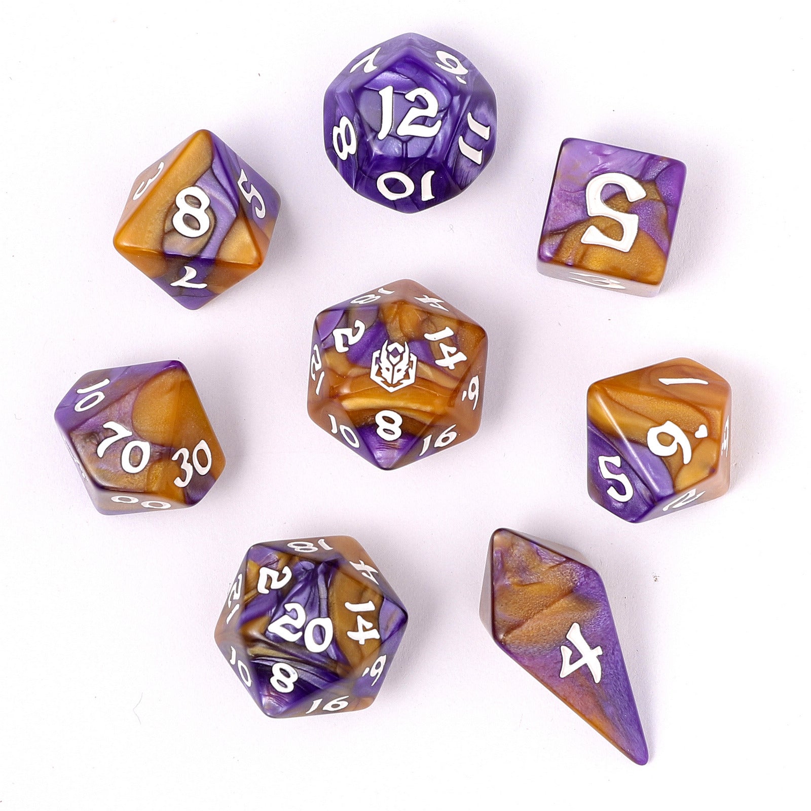 HYMGHO Wyrmforged Rollers Magister Robes RPG dice set