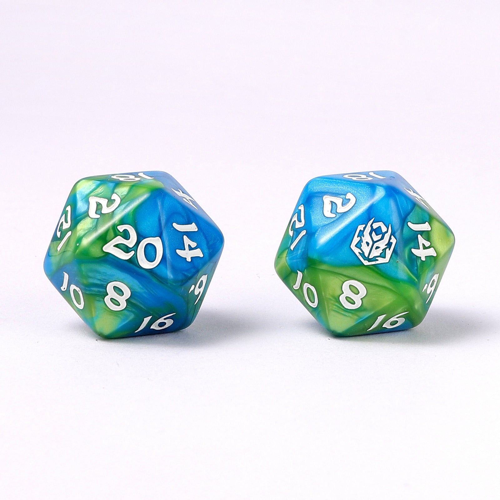 HYMGHO Wyrmforged Rollers Verdant Stream RPG dice set image 2