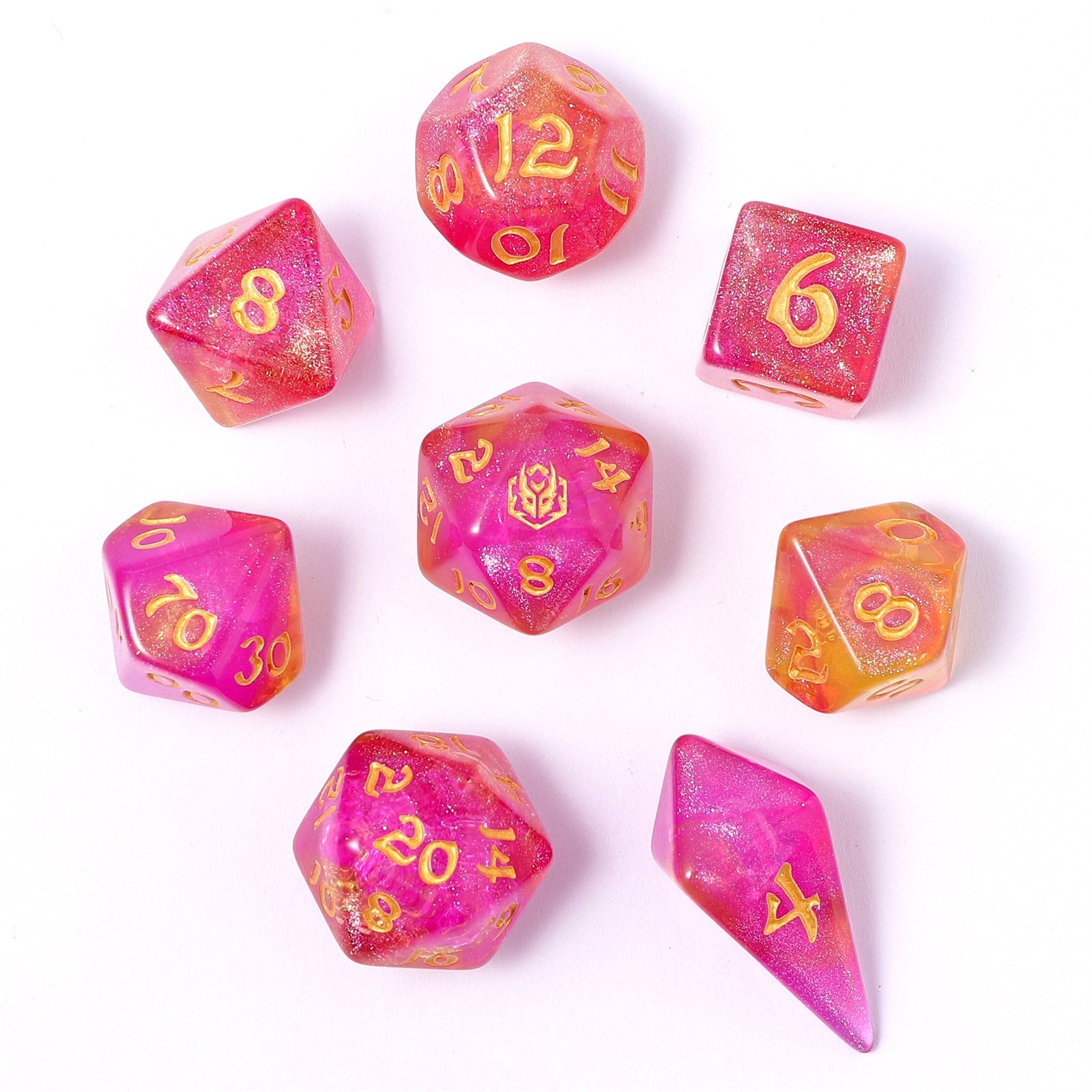 HYMGHO Wyrmforged Rollers Dragon Bait RPG dice set