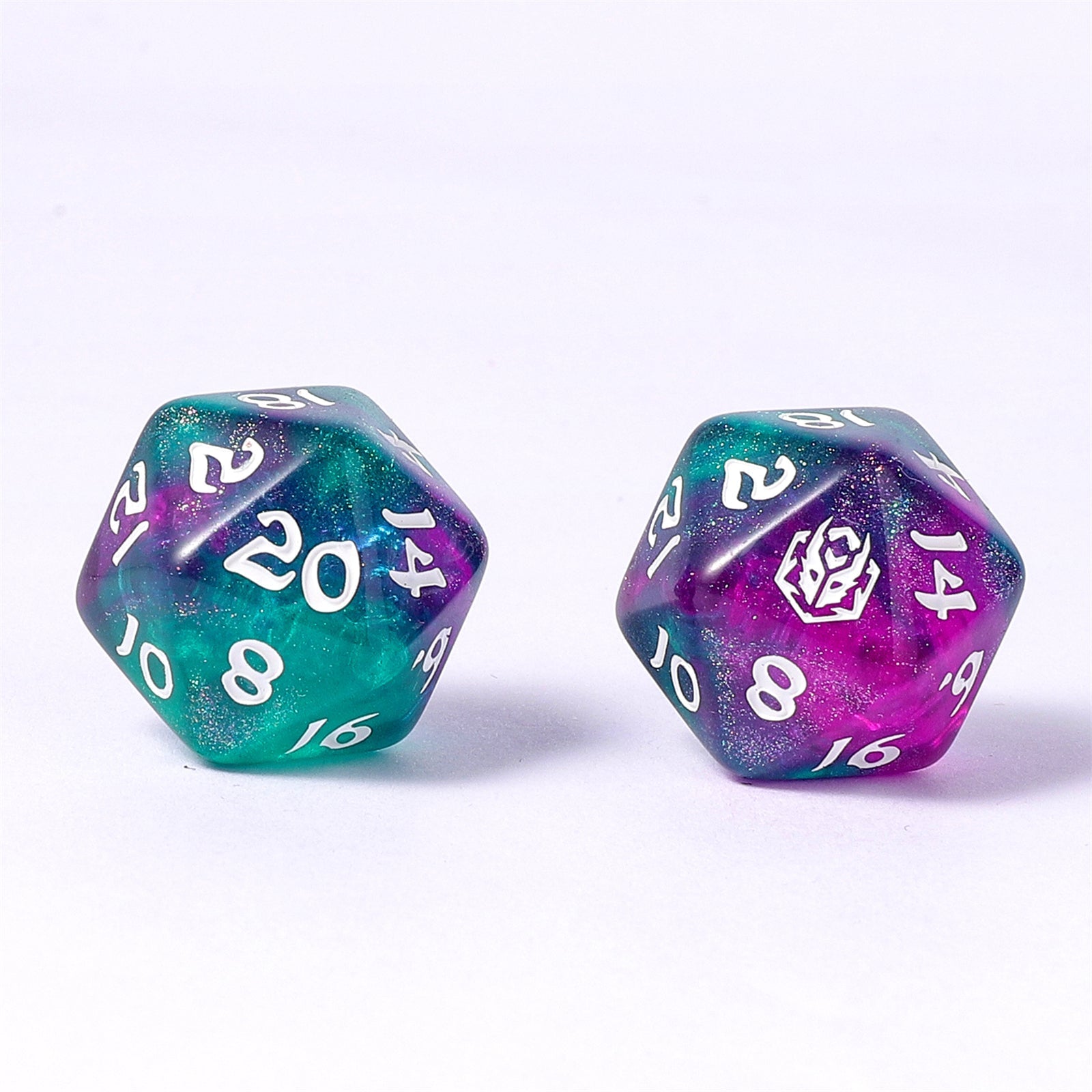 HYMGHO Wyrmforged Rollers Jester's Cloak RPG dice set image 3