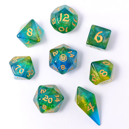 HYMGHO Wyrmforged Rollers Eye of Newt RPG dice set