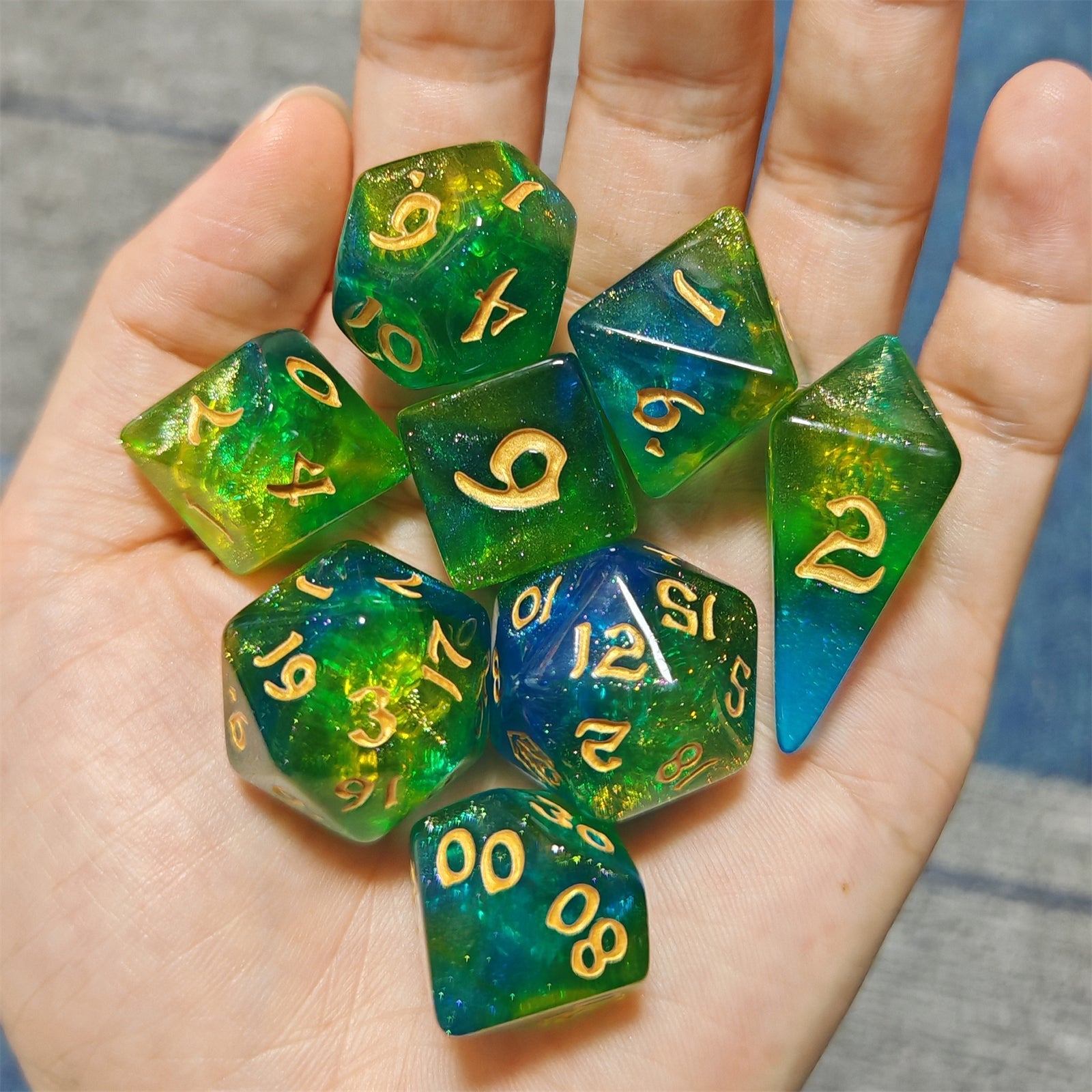 HYMGHO Wyrmforged Rollers Eye of Newt RPG dice set image 4