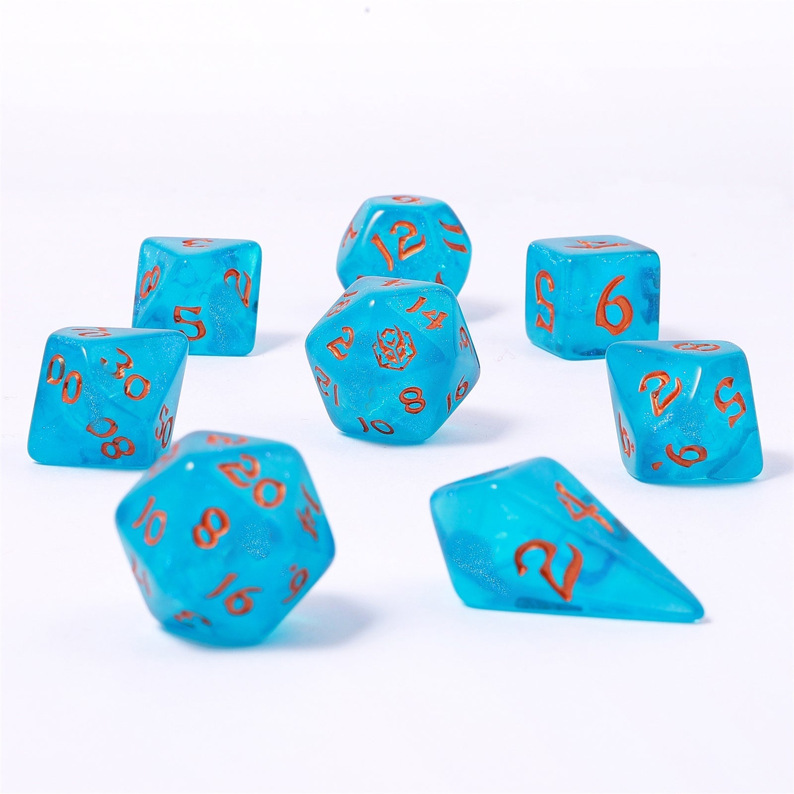 HYMGHO Wyrmforged Rollers Ray of Frost RPG dice set image 2