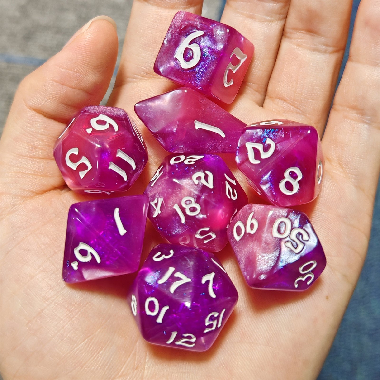 HYMGHO Wyrmforged Rollers Witch's Brew RPG dice set image 4