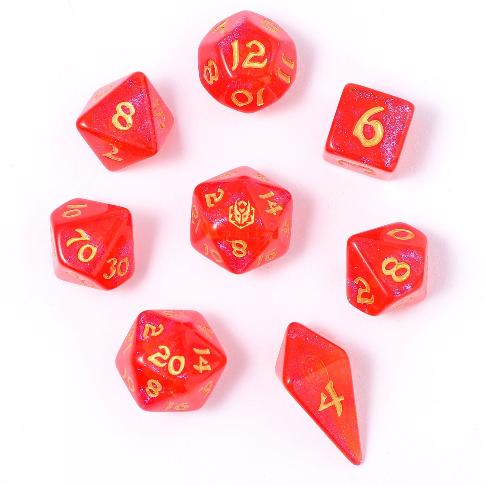 HYMGHO Wyrmforged Rollers Fireball RPG dice set image 2